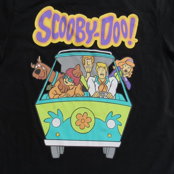 Men's Scooby-Doo & The Gang Mystery Machine Black Graphic T-Shirt Size L - Picture 3 of 7